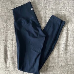 Lululemon wunder under leggings - size 4, navy